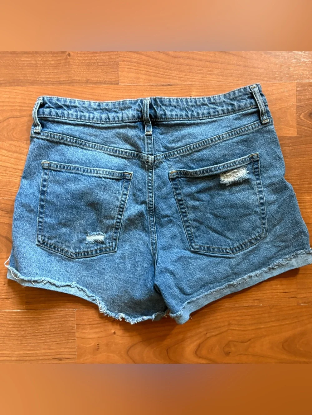 No Boundaries Distressed Denim Cutoff Shorts - Blue